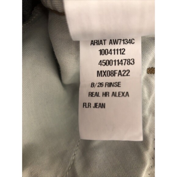 ARIAT R.E.A.L High Rise ALEXA  Flare Jeans Dk Wash 10041112 EUC 31 X 35 LONG 31L - Picture 6 of 6